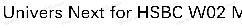 Univers Next for HSBC W02 Md Regula字体转换